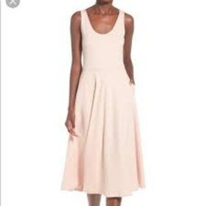 Leith Pink Peach A Line Tank Midi Dress Size XS